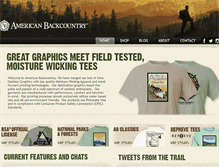 Tablet Screenshot of americanbackcountry.com